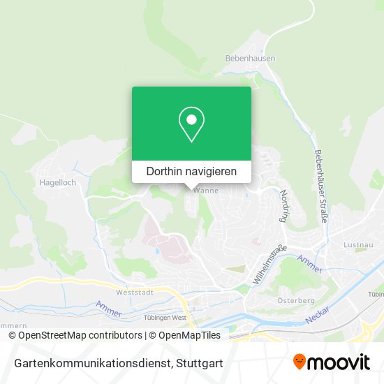 Gartenkommunikationsdienst Karte