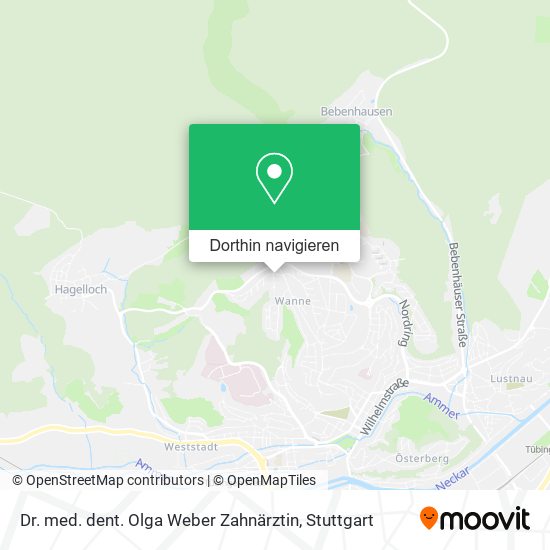 Dr. med. dent. Olga Weber Zahnärztin Karte
