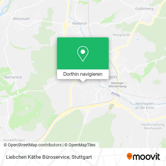 Liebchen Käthe Büroservice Karte