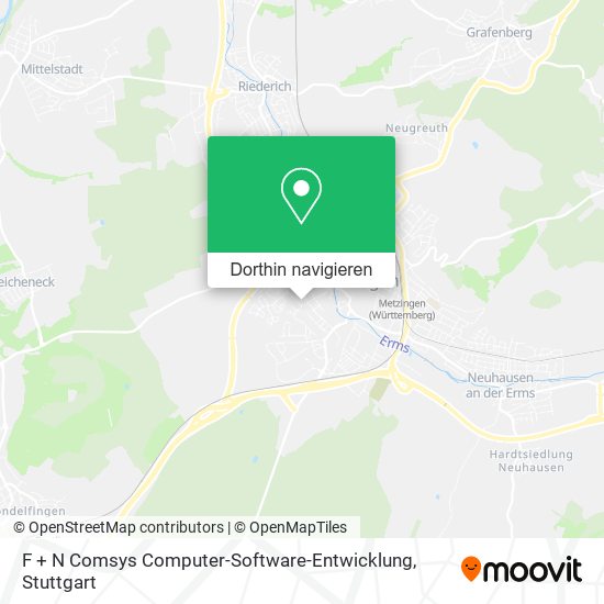 F + N Comsys Computer-Software-Entwicklung Karte