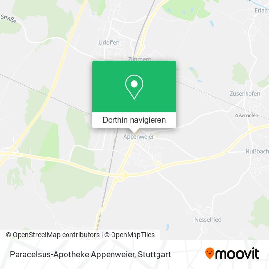 Paracelsus-Apotheke Appenweier Karte