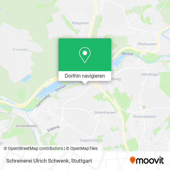 Schreinerei Ulrich Schwenk Karte