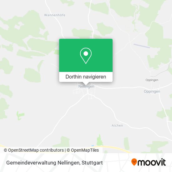Gemeindeverwaltung Nellingen Karte