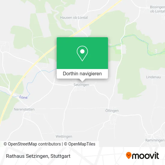 Rathaus Setzingen Karte