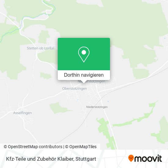 Kfz-Teile und Zubehör Klaiber Karte