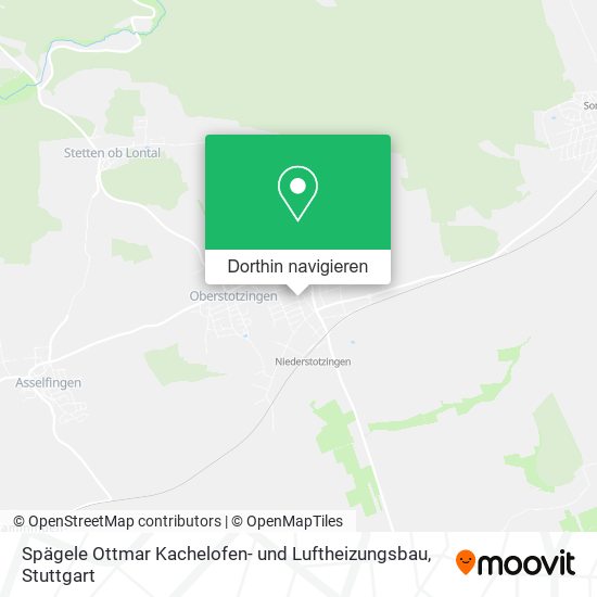 Spägele Ottmar Kachelofen- und Luftheizungsbau Karte
