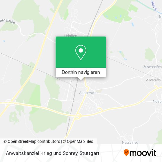 Anwaltskanzlei Krieg und Schrey Karte