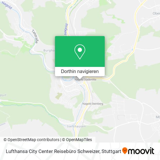 Lufthansa City Center Reisebüro Schweizer Karte