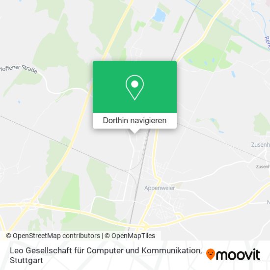 Leo Gesellschaft für Computer und Kommunikation Karte