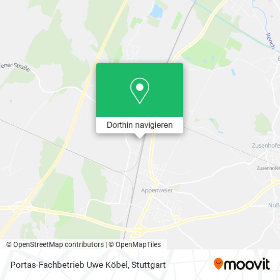 Portas-Fachbetrieb Uwe Köbel Karte