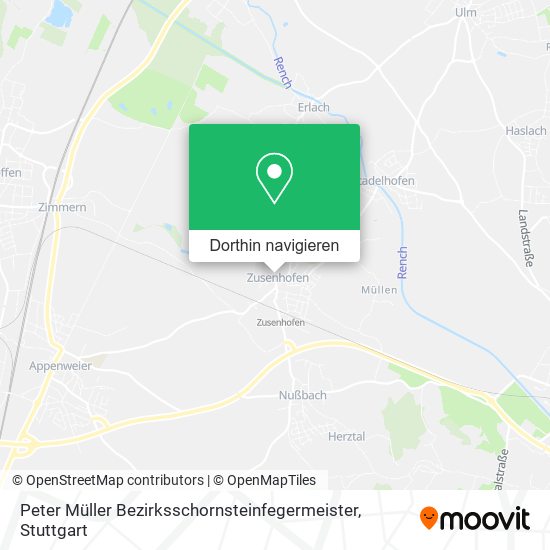 Peter Müller Bezirksschornsteinfegermeister Karte