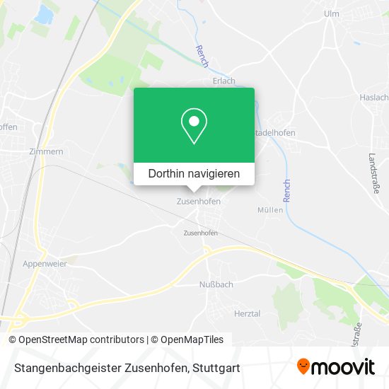 Stangenbachgeister Zusenhofen Karte