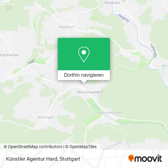 Künstler Agentur Hard Karte