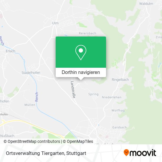 Ortsverwaltung Tiergarten Karte