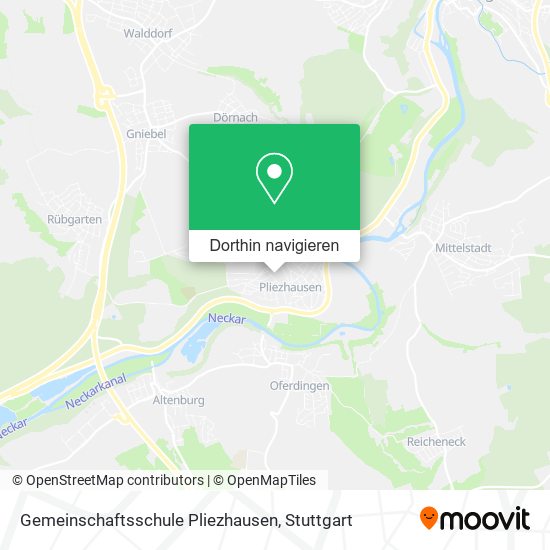 Gemeinschaftsschule Pliezhausen Karte