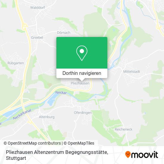 Pliezhausen Altenzentrum Begegnungsstätte Karte
