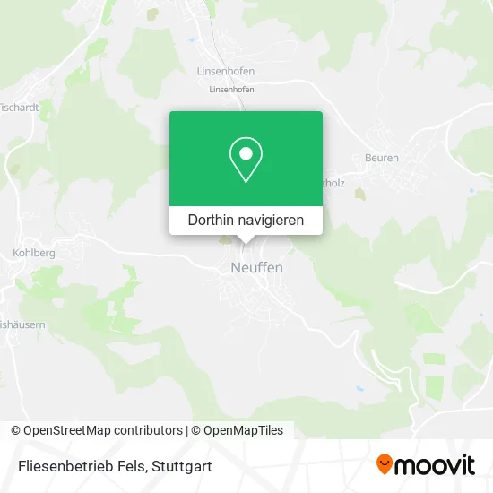 Fliesenbetrieb Fels Karte