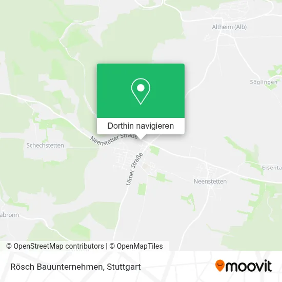 Rösch Bauunternehmen Karte