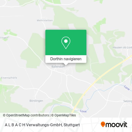 A L B A C H Verwaltungs-GmbH Karte