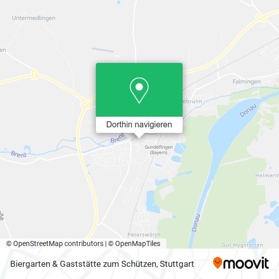 Biergarten & Gaststätte zum Schützen Karte