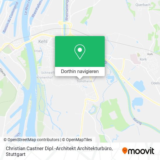 Christian Castner Dipl.-Architekt Architekturbüro Karte