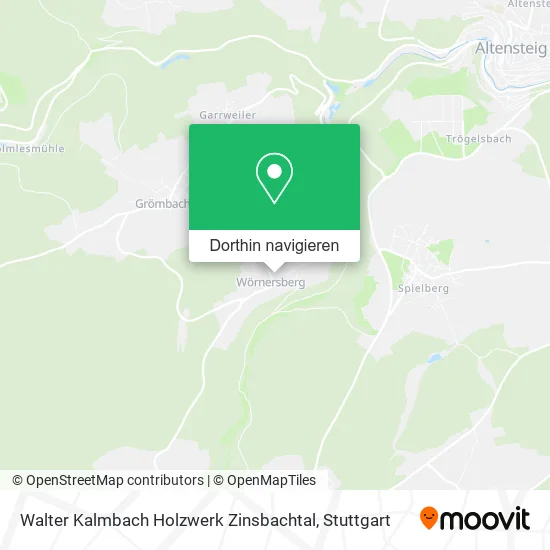 Walter Kalmbach Holzwerk Zinsbachtal Karte