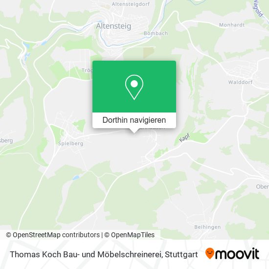 Thomas Koch Bau- und Möbelschreinerei Karte