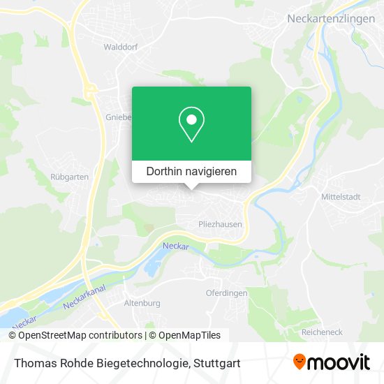 Thomas Rohde Biegetechnologie Karte