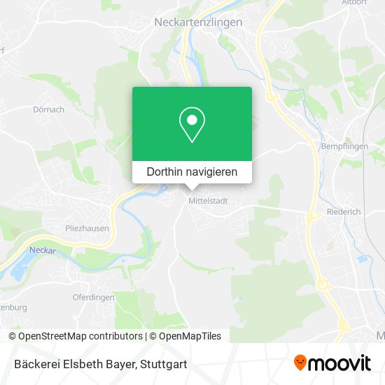 Bäckerei Elsbeth Bayer Karte
