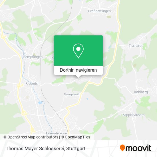 Thomas Mayer Schlosserei Karte