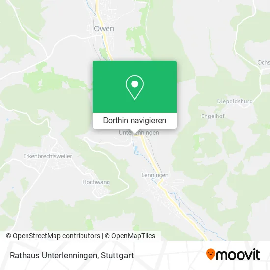 Rathaus Unterlenningen Karte