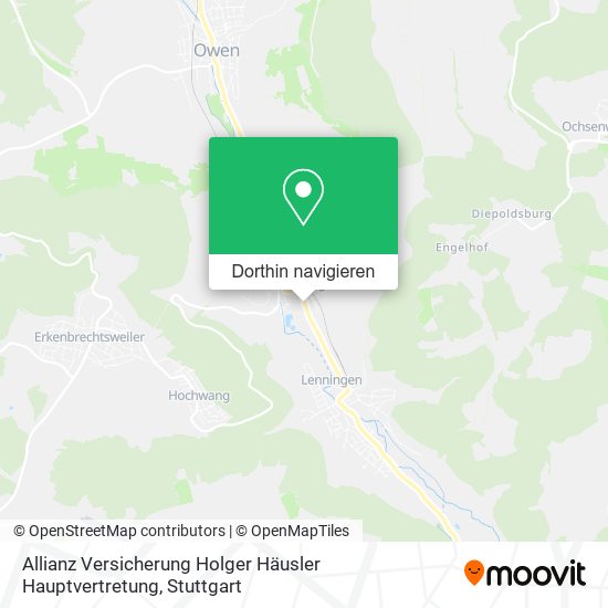 Allianz Versicherung Holger Häusler Hauptvertretung Karte