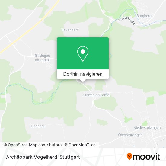 Archäopark Vogelherd Karte