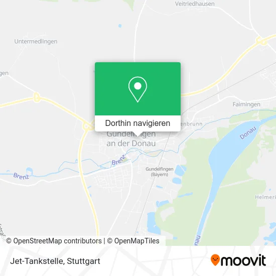 Jet-Tankstelle Karte