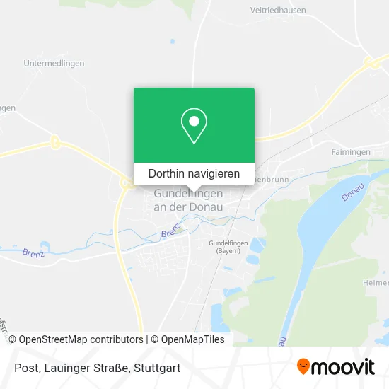 Post, Lauinger Straße Karte