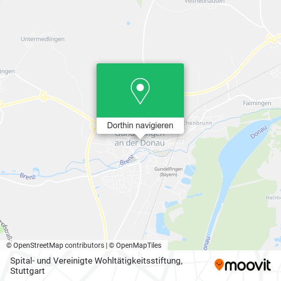 Spital- und Vereinigte Wohltätigkeitsstiftung Karte