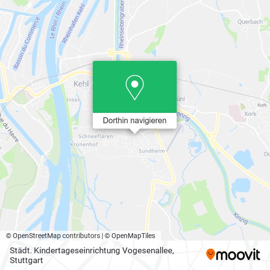 Städt. Kindertageseinrichtung Vogesenallee Karte