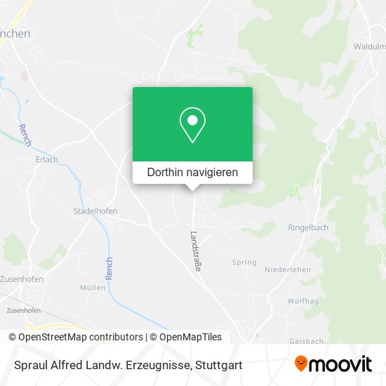 Spraul Alfred Landw. Erzeugnisse Karte