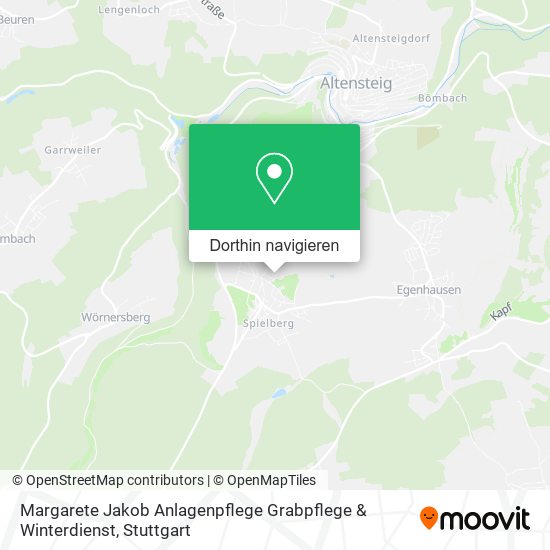 Margarete Jakob Anlagenpflege Grabpflege & Winterdienst Karte