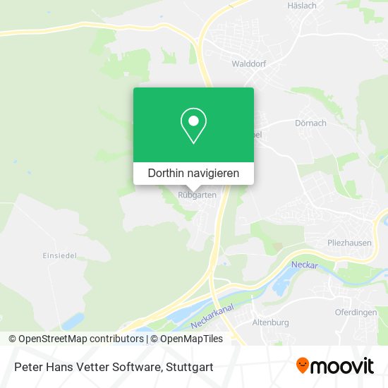 Peter Hans Vetter Software Karte