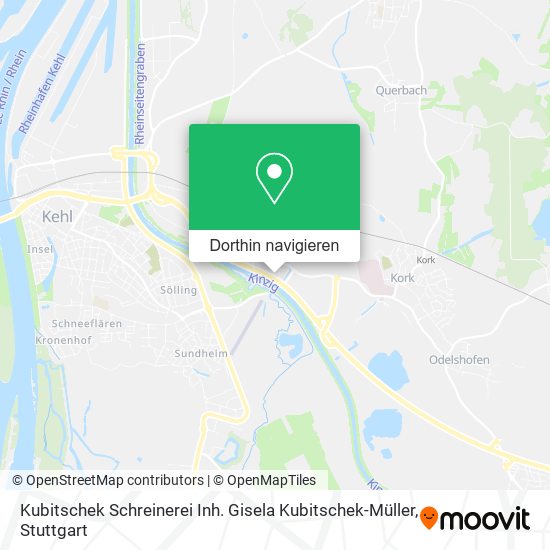 Kubitschek Schreinerei Inh. Gisela Kubitschek-Müller Karte