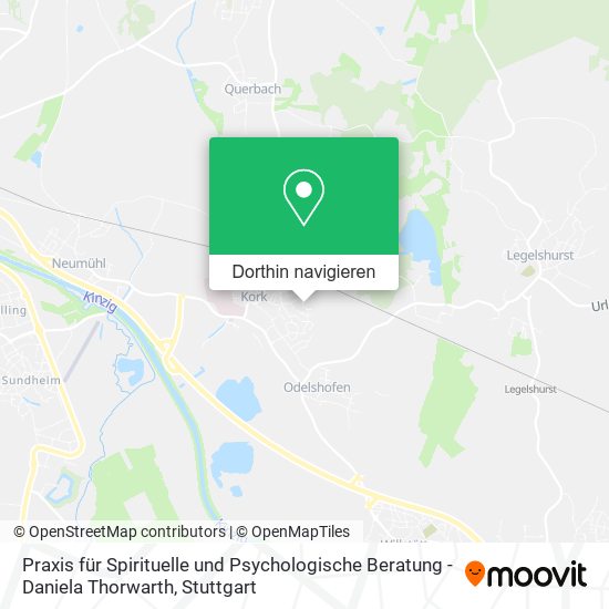 Praxis für Spirituelle und Psychologische Beratung - Daniela Thorwarth Karte