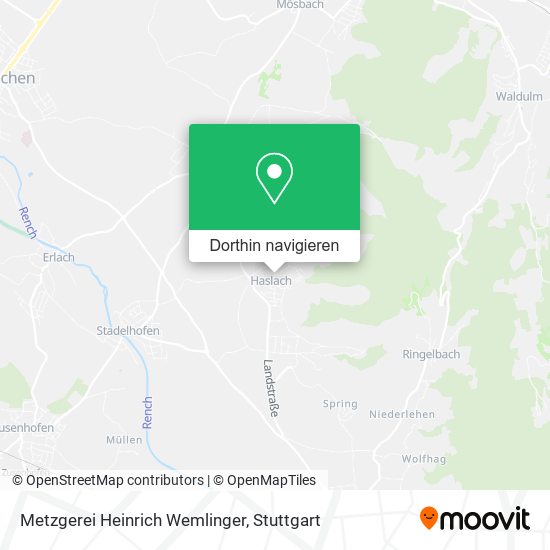 Metzgerei Heinrich Wemlinger Karte