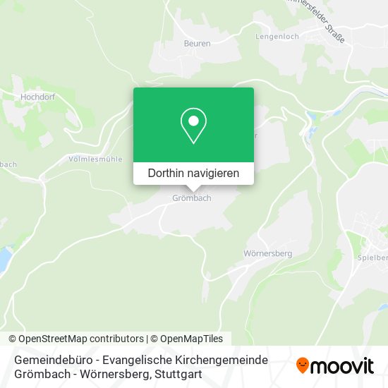 Gemeindebüro - Evangelische Kirchengemeinde Grömbach - Wörnersberg Karte