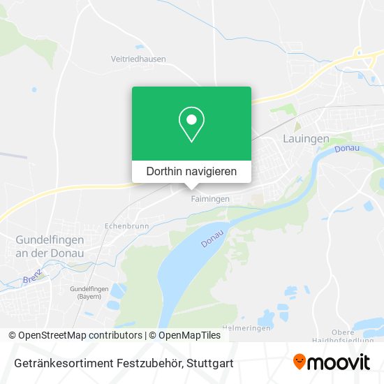 Getränkesortiment Festzubehör Karte
