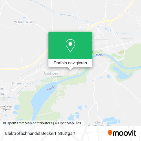 Elektrofachhandel Beckert Karte