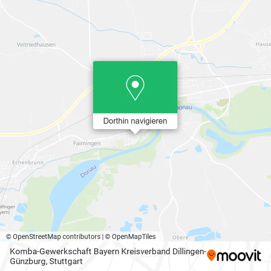 Komba-Gewerkschaft Bayern Kreisverband Dillingen- Günzburg Karte