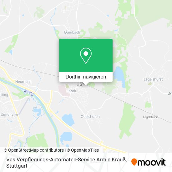 Vas Verpflegungs-Automaten-Service Armin Krauß Karte