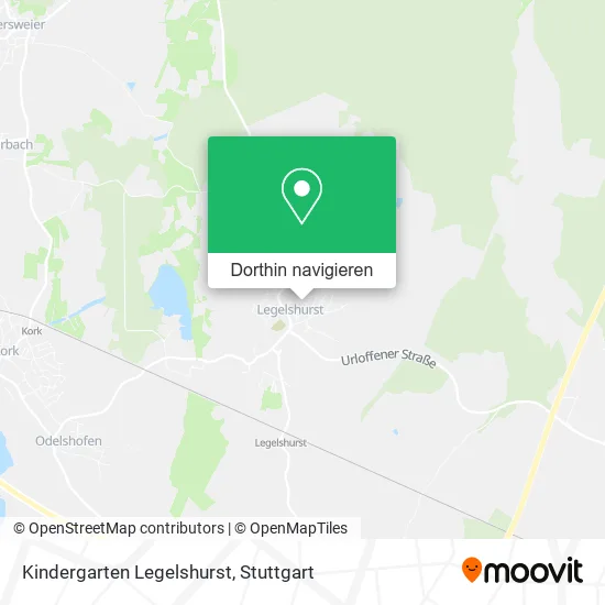 Kindergarten Legelshurst Karte