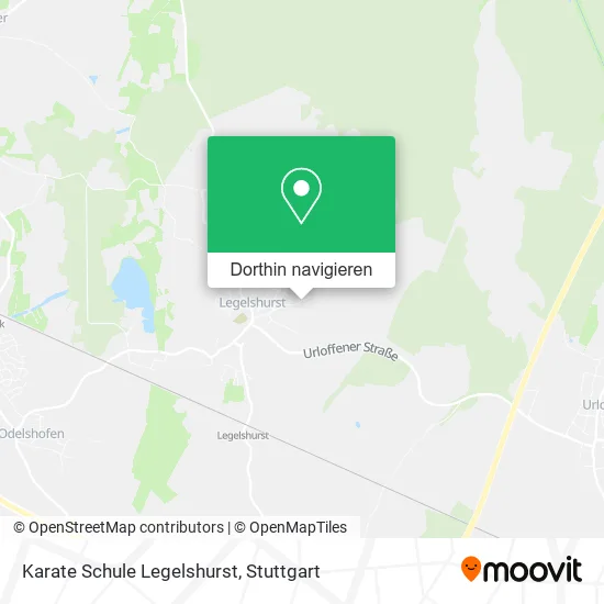 Karate Schule Legelshurst Karte